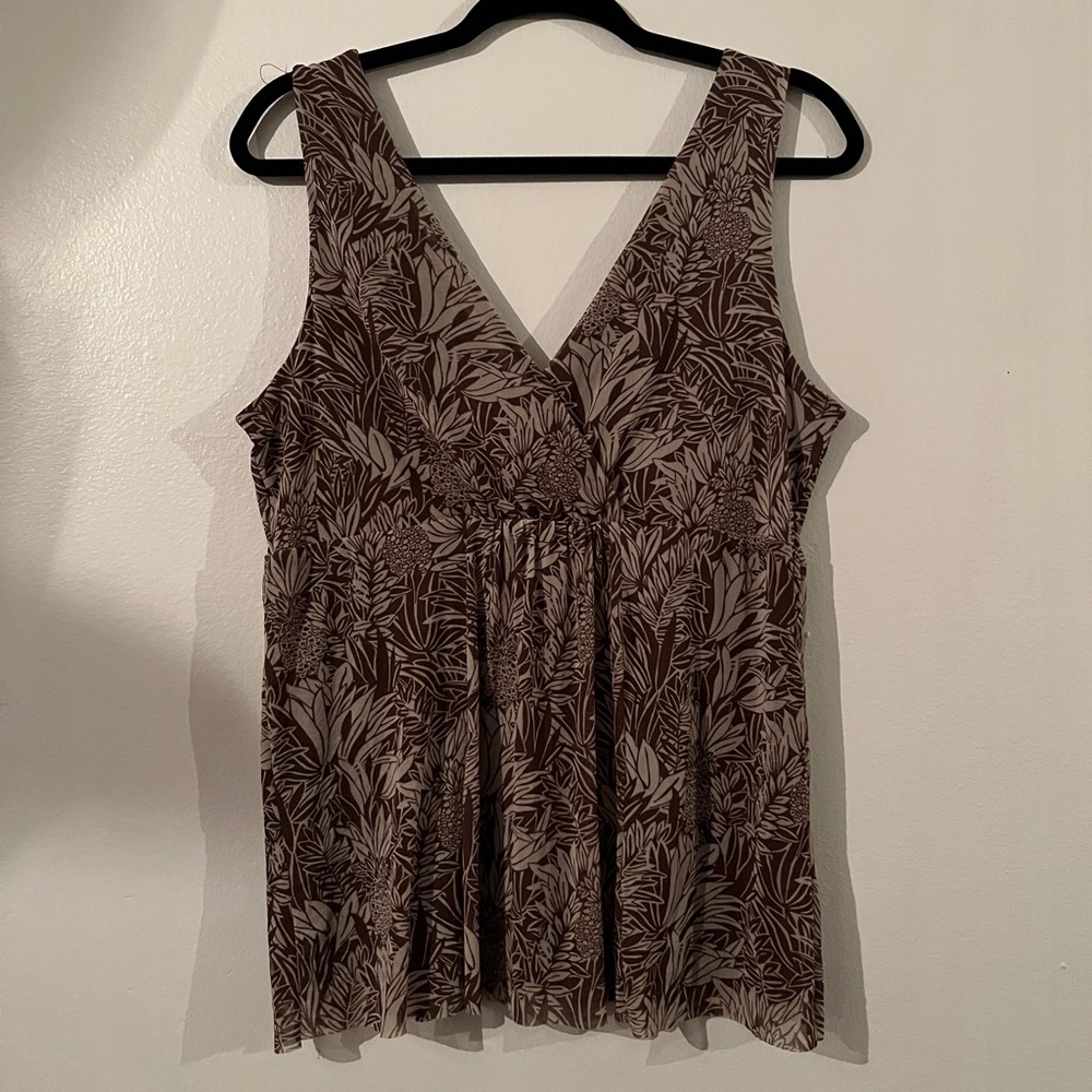 MICHAEL KORS BABYDOLL SLEEVELESS BLOUSE